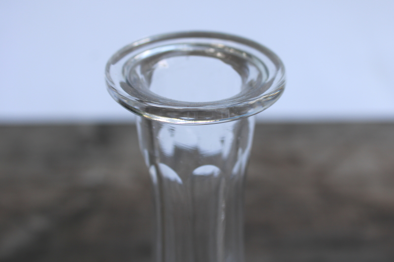 photo of vintage crystal ship's decanter bottle w/ stopper, I think not Waterford crystal!  #6